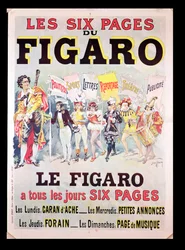 Werbung für Le Figaro, spätes 19. Jahrhundert